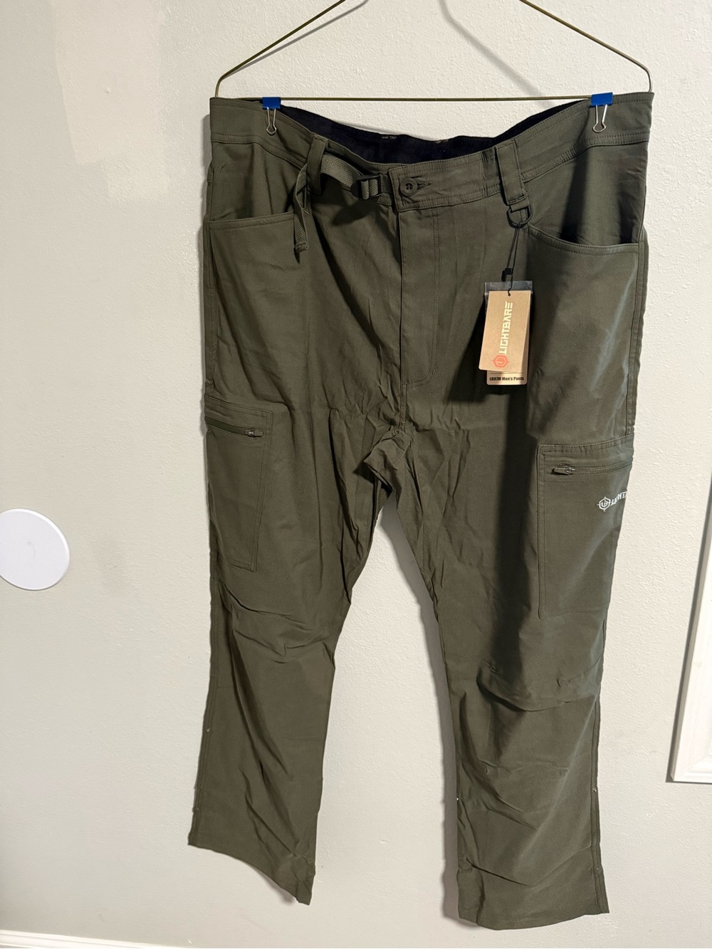 Lightbare men’s Cargo pants -Olive green